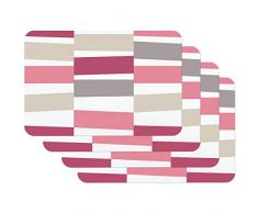 Venilia Rouge Stampate Blackjack Rosso, Tavola, Tovaglietta per Sala da Pranzo, a Prova di Cibo, 4 Pezzi, 30 x 450 cm, 59058, 30 x 45 cm