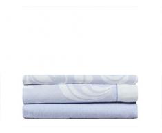 Mi Casa S.Flanella Janin Letto 180 cm Blu 4 Pezzi