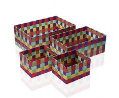 VERSA Set 4 Scatole Giardino, Multicolore, Non Applicato
