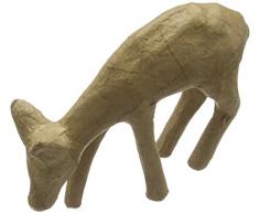 efcoÂ âÂ PappArt Statuetta Cervo Pascolo, cartapesta, Marrone, 14,5Â x 4Â x 11,5Â cm