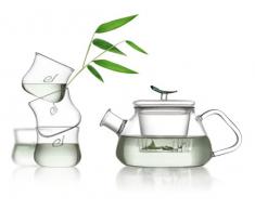 Tea Soul Set da tÃ¨ in Vetro con teiera e 4 Tazze