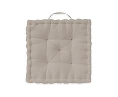 Today Cuscino di pavimento 40/40/12 100% cotone tessuto abbronzatura Mastice