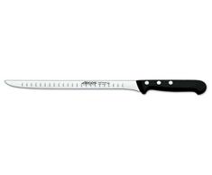 Arcos Serie Universal - Coltello Prosciutto - Lama Acciaio Inossidabile Nitrum 240 mm con Alveoli - Manico Polioxymetilene (Pom) Colore Nero