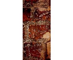 ID PeelitStickit-009 60 x 130 cm, Colore: Rosso Effetto Muro di Mattoni in Stile, di Alta qualitÃ , Carta da Parati, in Vinile, da Parete