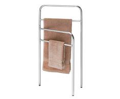 All_Star Allstar Porta Asciugamani Cupello, Opaco, Pieghevole, in Acciaio Inox, 40 x 81 x 1,6 cm