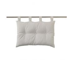 Testa di Letto 70/50Â 100% Cotone Tessuto Abbronzatura Avorio