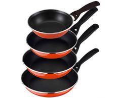 San Ignacio PK1466 - Set di 4 padelle Sunset, in acciaio al carbonio