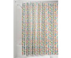 InterDesign Autocarii Tenda Doccia, Vinile, Multicolore, 180x0.2x200 cm