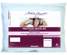 Notte Francia 329376 120x190 Protezione Materasso in Cotone/Poliestere Bianco 190 x 120 x 1 cm