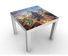 Apalis Tavolo Design Shanghai 55 x 55 x 45 cm, Colore Tavolo: Bianco. Dimensioni: 55 x 55 x 45 cm.