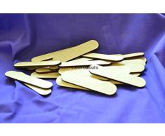 Bastoncini in Legno per creazioni Fai da Te, Lolly, Lasercut (100)