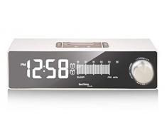 Technoline Radiosveglia con Porta USB, Stile retrÃ²
