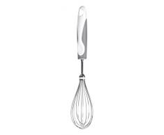 Home Frusta con Manico Antiscivolo, Acciaio Inox, Bianco/Grigio, 31 cm