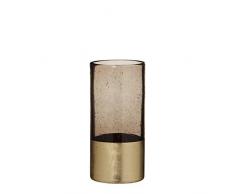 Casa Vivante Sage Vaso, Vetro, Marrone, 8Â x 8Â x 18Â cm