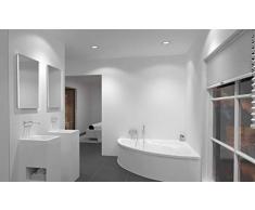 Talos Loft - Specchio da Bagno, 50 x 70 cm, Colore: Argento