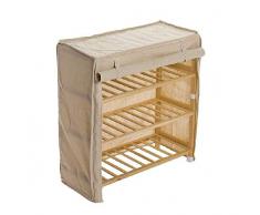 Dcasa 3 Ripiani in Tessuto scarpiera, Accessori per la casa, Unisex, per Adulti, Colore: Unico