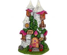 Nemesis Now Statuetta a Forma di casetta delle Fate, 28 cm, Colore: Bianco, Size 21cm