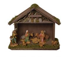 Alfred Kolbe Krippen 1202, Presepe in Legno per Statuette da 8-10 cm, 25 x 18 x 20 cm, Marrone (Braun)