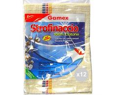 Glooke Selected Set 12 Strofinaccio 1 Cotone 50x70 a Righe Prodotto per la Pulizia della casa, Multicolore, Unica