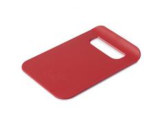 Zeal Dritto a Pan Slim Cucina Tagliere Board-Small (22,9Â cm/22Â cm), Rosso, 21.5Â x 14.5Â x 2Â cm