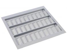 Orga-Box 10Â barattoli di spezie portaspezie inserto/513Â x 28Â x 16Â mm/Argento Metallizzato per 60Â Larghezza Corpo/Adatto per Blum Zsf