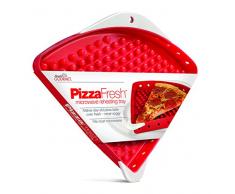 Handy Gourmet e7576Â Forno a microonde Pizza Scomparto, 75% PP, 25, Silicone, Rosso, 30,48Â x 26,67Â x 2,845Â cm, 12Â unitÃ 