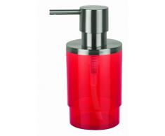 Spirella - Dispenser per Sapone in Acrilico Nyo, Colore: Rosso Trasparente