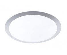 Trio Leuchten Alluminio Trio 626512587 Gonzalo Plafoniera LED, 1x25 Watt, Titano/Bianco, 42 cm 25 W