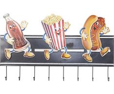 KARE Leisure Time Barra Appendiabiti, Acciaio, 5 x 110 x 68 cm