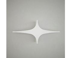 Homemania Mensola Chausey, Legno, Bianco, 90x20x45 cm