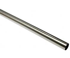 Gardinia Bastone per Tenda à 25 mm Effetto Acciaio Inox 160 cm, Linea Windsor