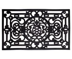 Andiamo - Zerbino in gomma, 100% Gomma, Nero , 45 x 75 cm eckig