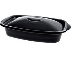 GUILLIN ma0500Â N Cartone Scatola Calda Micro ondable Spirito pentola, plastica, Nero, 21,8Â x 14Â x 5,8Â cm