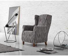 Zebra Tessile 42699 Poltrona Chrysokoll Andromeda, Grigio