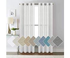 ForenTex B-0575, 2 Tende 145 x 260 cm, Confezione da 2 Pezzi per finestre di Soggiorno, Camera da Letto,