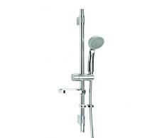 Croydex - Trio Set da Doccia a 3 funzioni Flexi-Fix, Include soffione/Asta Doccia e Tubo 1,5 m