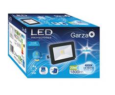 Garza Faretto Esterno LED COB E27, 20Â W, Blu
