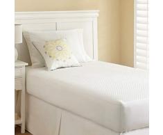 PCT Jacquard Letto Matrimoniale King Size, Bianco