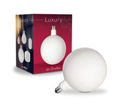 Suprema Lampada LED Decorativa dimmerabile Ceramica Bianca 8 W, Luce Naturale 4000K