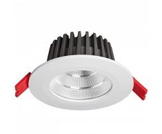 Sulion Cobprime Faretto ad Incasso Downlight LED, 36Â W, Bianco