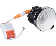 Interfan Faretto LED da incasso, Bianco, 8Â x 8Â x 6.5Â cm