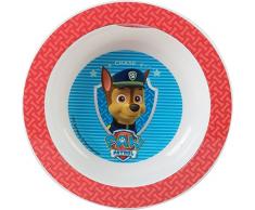 FUN HOUSE 005388Â Pat Patrouille Ciotola Microonde per Bambini Polipropilene Rosso 16Â x 16Â x 3,5Â cm
