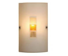 Oaks Lighting Muro - Plafoniera in Vetro e Ambra, Colore: Bianco