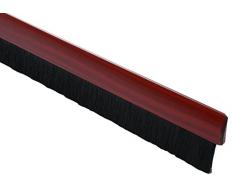 BRINOX - Paraspifferi Curvo per Spazzola 100 cm Legno Scuro