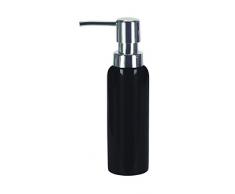 Kleine Wolke Dispenser per sapone liquido in porcellana dura, Pur lucido, colore: nero