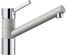 BLANCO TiVo, Rubinetto della Cucina, Silgranit Look, ad Alta Pressione, Perlgrau/Chrom, Hochdruck
