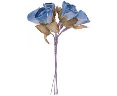 Mopec F478.03 - Mazzo di fiori blu retrÃ², confezione da 12, tessile, taglia unica