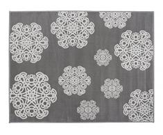 Aratextil Mandala Tappeto Bambini, acrilico, grigio, 120Â x 160Â cm