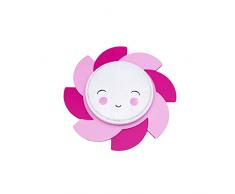 Elobra Sonne Siri Smile Starlight-Effekt Plafoniera a LED per Bambini, Colore Regolabile, Rosa/Rosa, 55 x 55 x 10 cm
