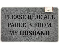Nicoman - Zerbino con Scritta, Motivo: Spaghetti, P03-Hide+Husband, 75 x 45 cm